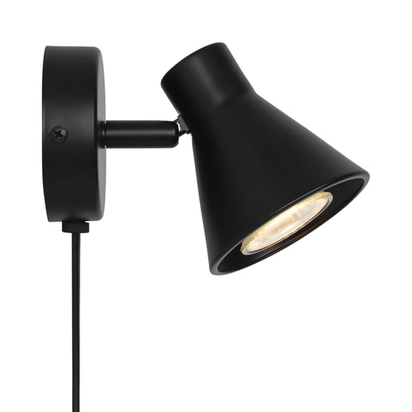 Nordlux Eik vägglampa, matt svart