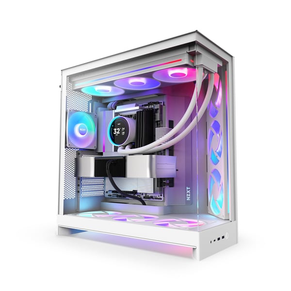 NZXT H9 Flow RGB (2025) ATX-chassi, vit