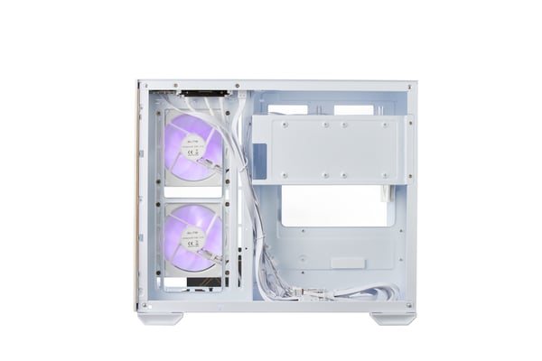 Cooler Master Elite 481 Wood micro-ATX chassi, vit