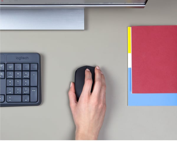 Logitech M171 -trådlös mus, grå/svart