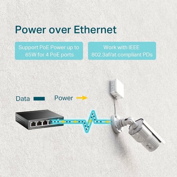 TP-LINK TL-SG1005P V2 - 5-portars switch