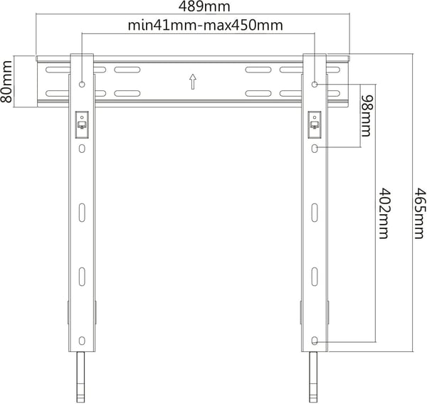 Mozi Slim Series FWM-1 väggfäste för 32-55" TV