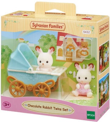 Sylvanian Families - Chokoladekanintvillinger -sæt (Barnevogn)