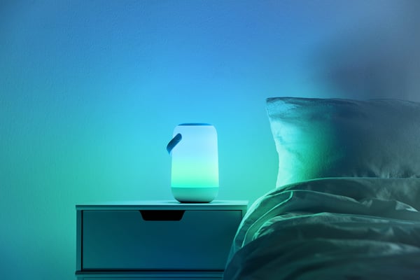 WiZ Mobil Bærbar -opladningsbar smart bordlampe, hvid, WiFi