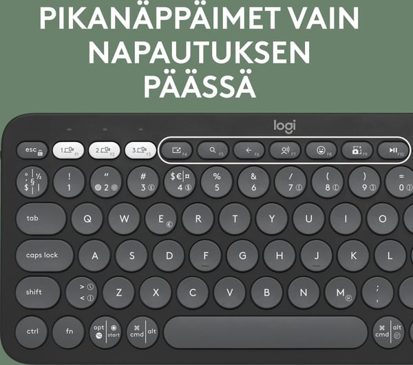 Logitech Pebble Keys 2 K380s tastatur, grå