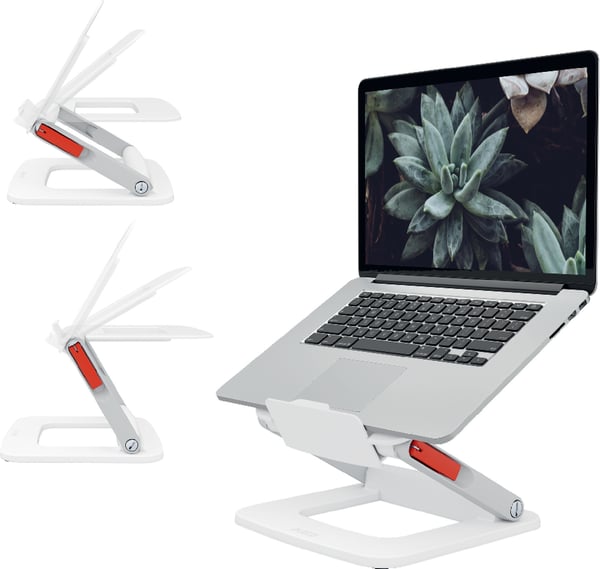Leitz Ergo -bærbar computerstativ, hvid