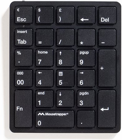 Mousetrapper TB420 -nummer tastatur, sort Mousetrapper TB420 -nummer tastatur, sort