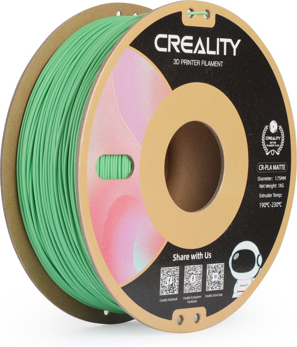 Creality CR-PLA Matt -filament til 3D-printere, 1,75 mm, avocadogrøn