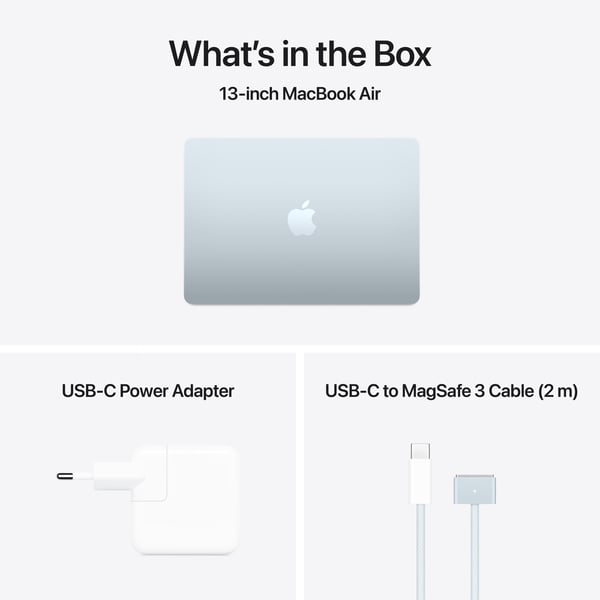 Apple MacBook Air 13" M4 16 GB, 256 GB 2025 - bärbar dator, himmelsblå (MC6T4)