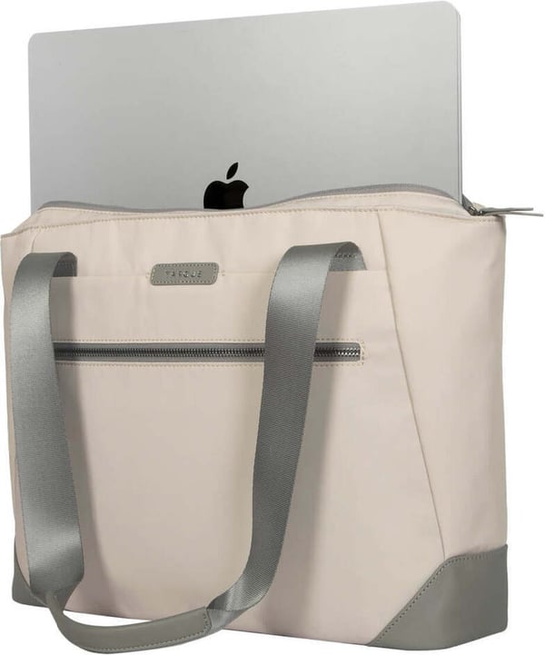 Targus Avila 16" Tote bärbar datorväska, ljus beige