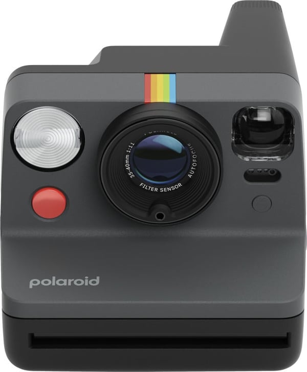 Polaroid Now Gen 3 snabbkamera och färgfilm, 8 bilder, Svart