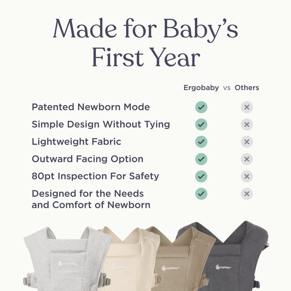 Ergobaby Embrace Soft Air Mesh bärsele, grå