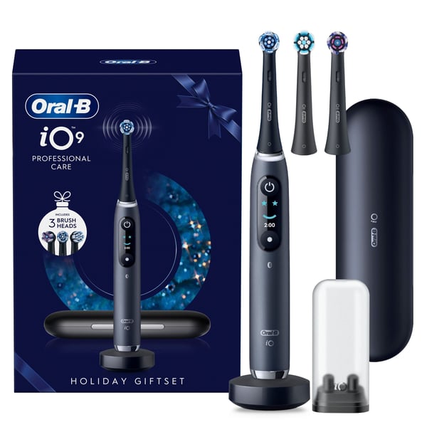 Oral-B iO 9 Black eltandborste, Holiday Giftset