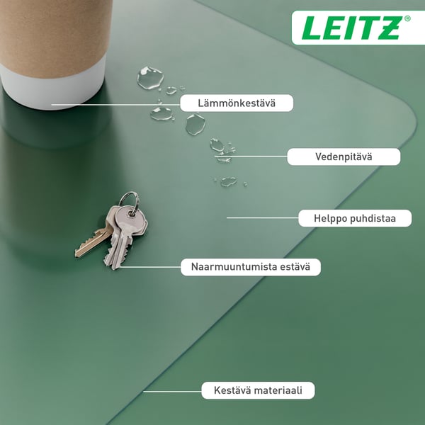 Leitz genomskinlig musmatta, 70 x 36 cm