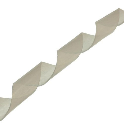 Spiral Wrap kabel spiralomvikling, 10 m lang, 18 mm diameter, transparent hvid