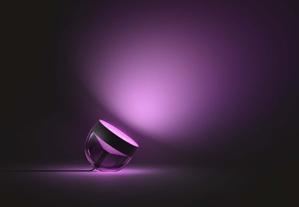 Philips Hue Iris hvid & farvetone - smart bordlampe, sort, BT, 570 lm