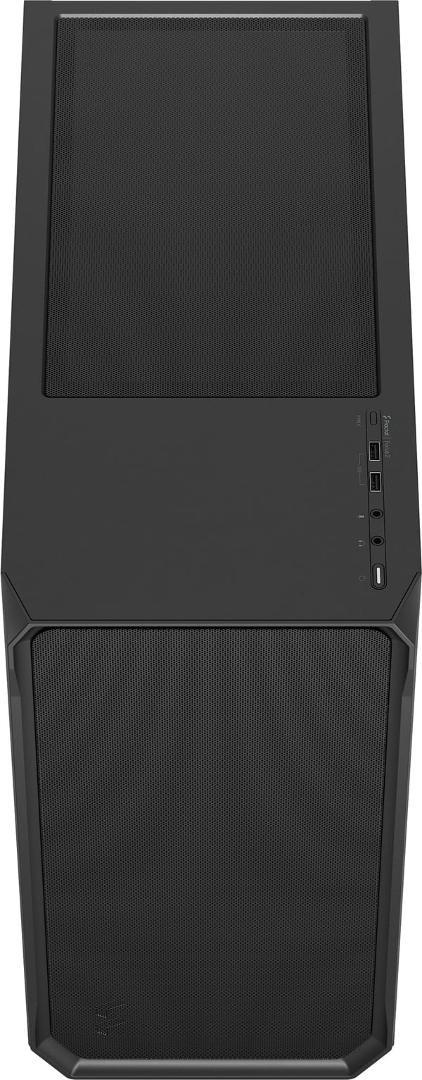Fractal Design Focus 2 Svart Solid ATX-chassi, svart