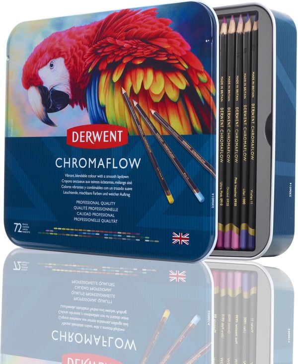 Derwent Chromaflow -färgpennset, 72 delar