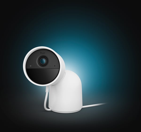 Philips Hue Secure overvågningskamera, trådbunden, bordstativ, hvid, 1 stk.