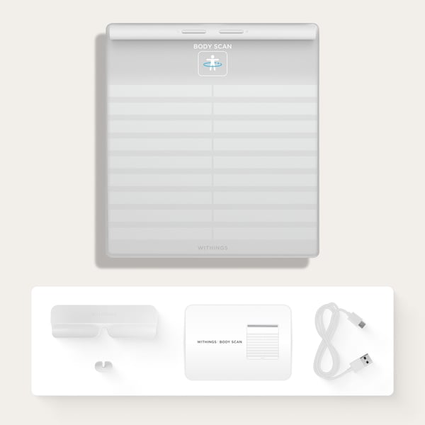 Withings Body Scan-smartvægt, hvid