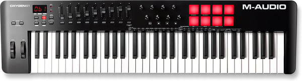 M-Audio Oxygen 61 (MKV) -MIDI-tastatur, 61 tangenter