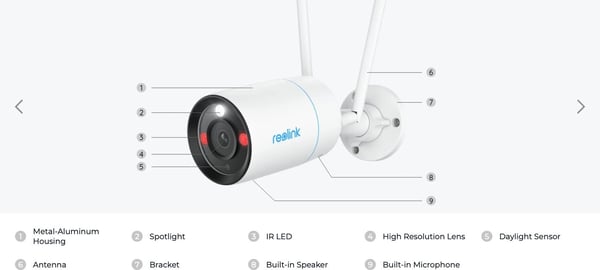 Reolink RLC-810WA overvågningskamera til udendørs og indendørs brug