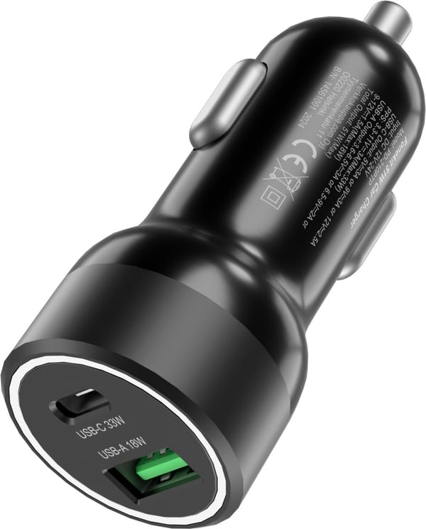 FoneKit Travel 51W, USB-C + USB-A biladapter
