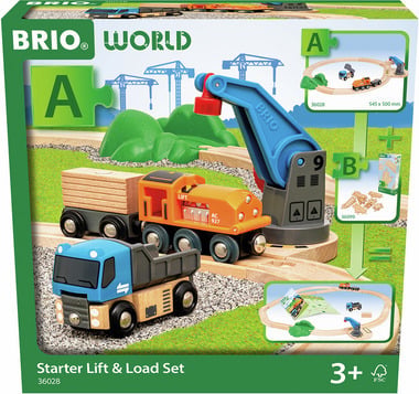 BRIO World 36028 - Løft og læs - startpakke