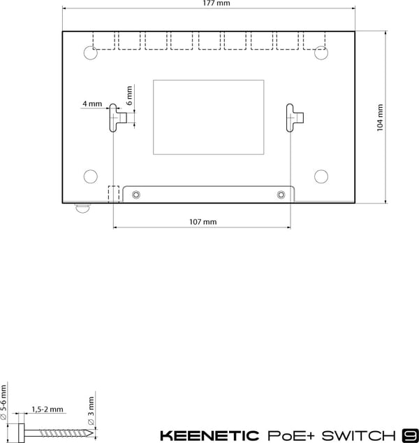 Keenetic PoE+ -5-port switch