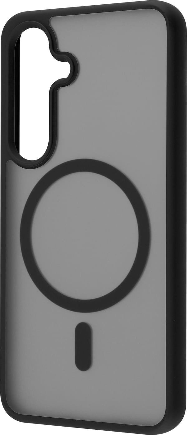 FoneKit Magnetisk Soft Touch -skal, Samsung Galaxy S25, svart/grå
