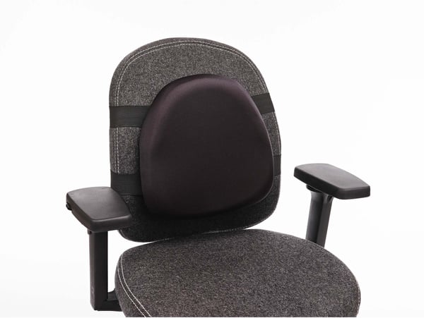 TC SoftErgo Premium -rygstøtte, sort Sumatra-stof