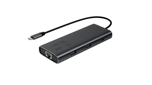 Fuj:tech 9-portars USB-C-hubb, 100 W PD