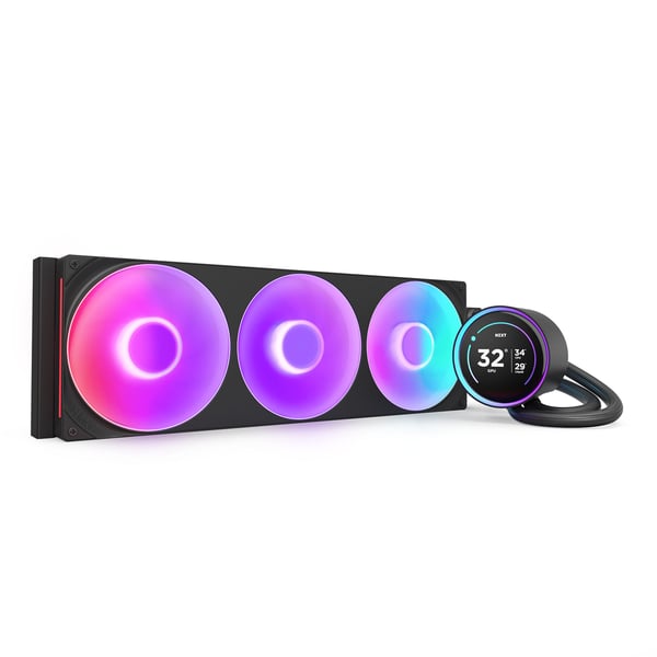 NZXT Kraken 420 Elite RGB V2 vätskekylningssystem, svart