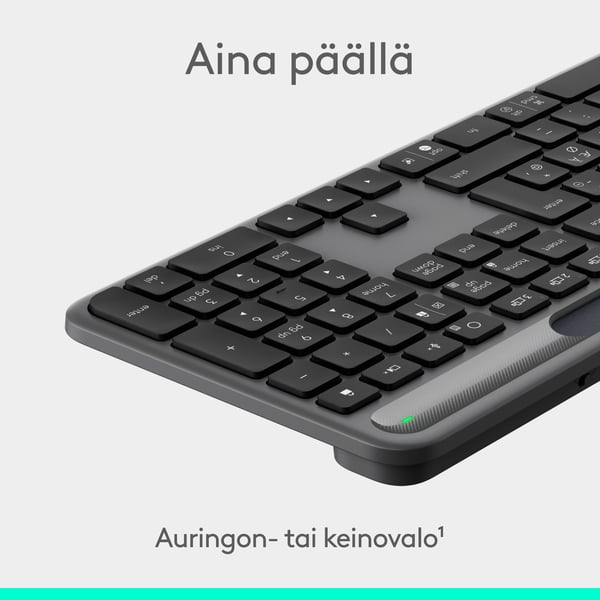 Logitech Signature Slim Solar+ trådlöst tangentbord