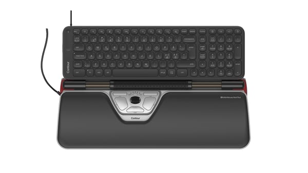 Contour RollerMouse Red Plus & Balance Mid-Size tangentbordspaket, trådad