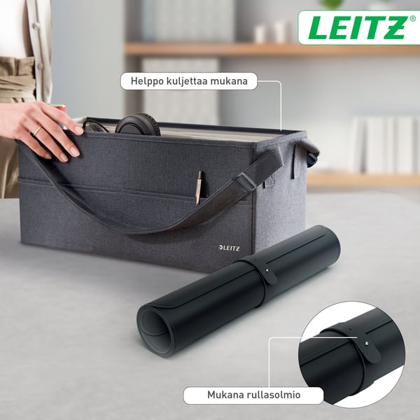 Leitz musmatta, 80 x 40 cm, svart
