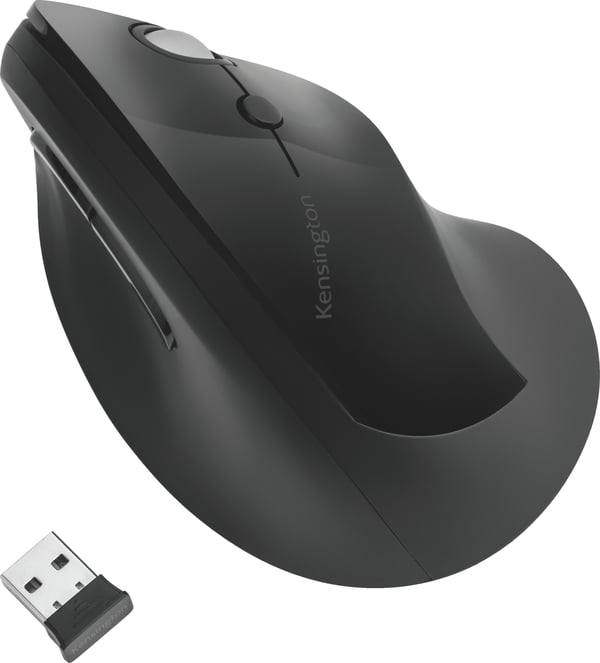 Kensington Pro Fit® Ergo vertikal mus, trådlös, svart
