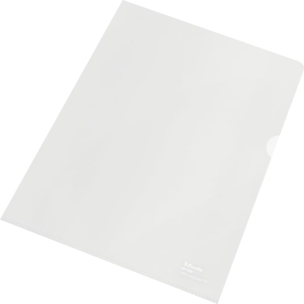 Esselte 100% återvunnen plastficka, A4, 100 mikron