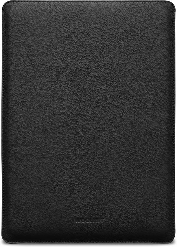 Woolnut lædersleeve - beskyttelsestaske til 16" MacBook Pro, sort