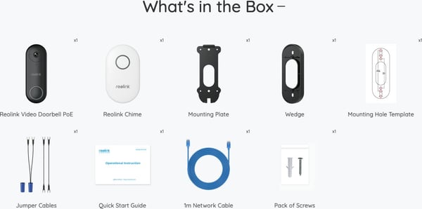 Reolink Video Doorbell PoE smart dørklokke