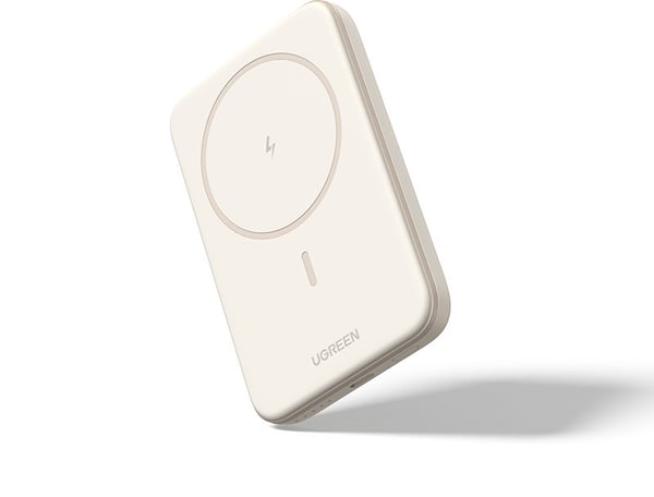 UGREEN Magnetisk Trådløs Power Bank -trådløs nødstrømforsyning, 5000 mAh, beige