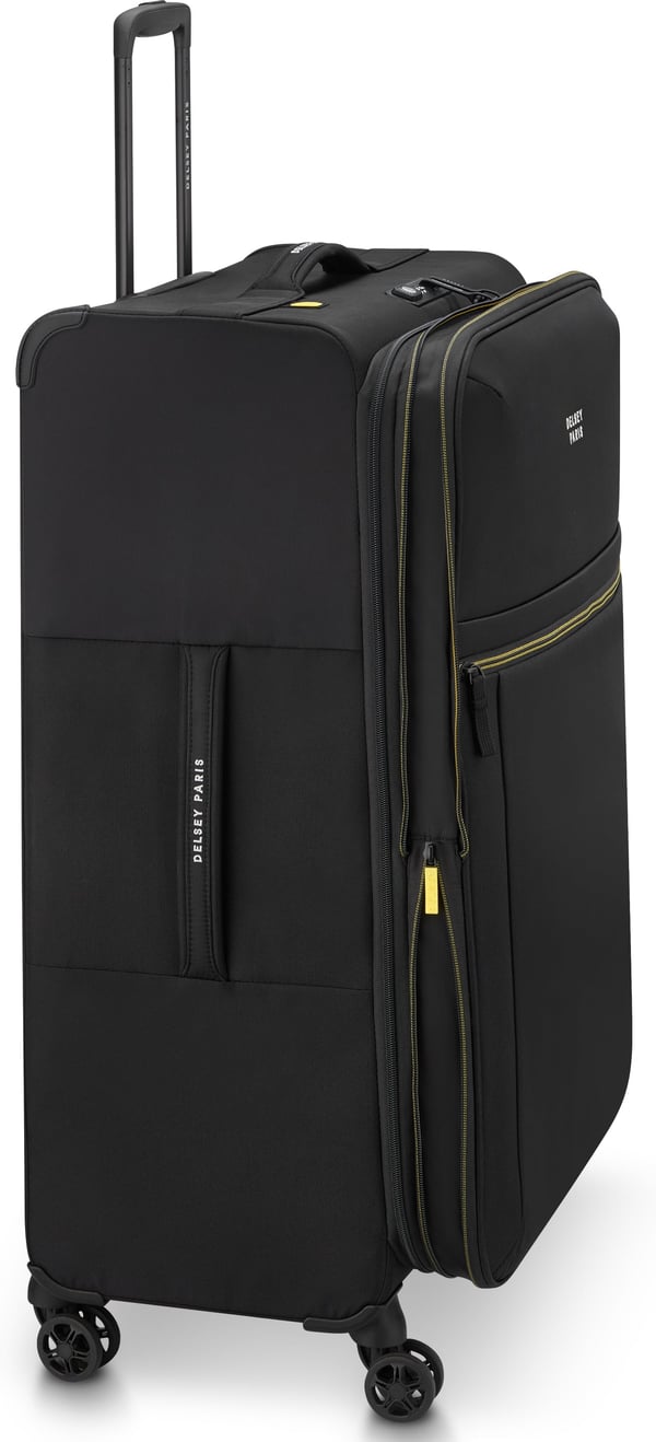 Delsey Brochant 3 4W Udvidelig 78 cm kuffert, sort