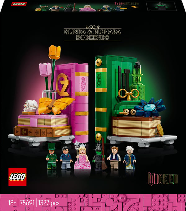 LEGO Wicked 75691 Glinda och Elphaba bokstöd