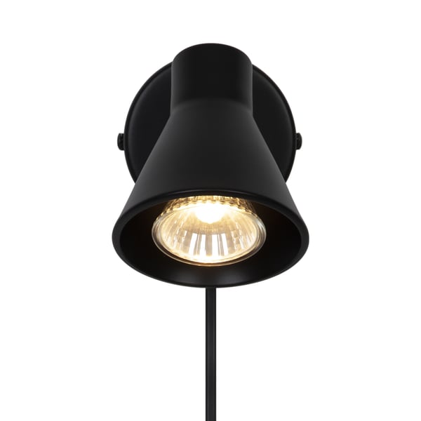 Nordlux Eik vägglampa, matt svart