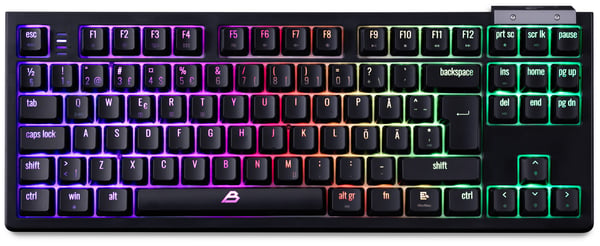 Blackstorm Serenity TKL RGB mekaniskt gamingtangentbord, svart Blackstorm Serenity TKL RGB mekaniskt gamingtangentbord, svart