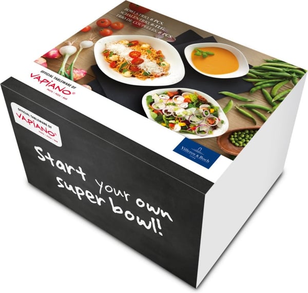 Villeroy & Boch Vapiano trio skål-sæt, 6-delt, hvid