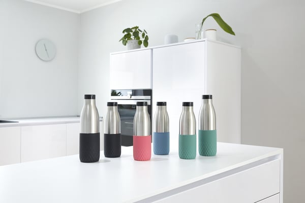 Tefal Bludrop Sleeve -dryckesflaska, 0,7 L, grön/stål