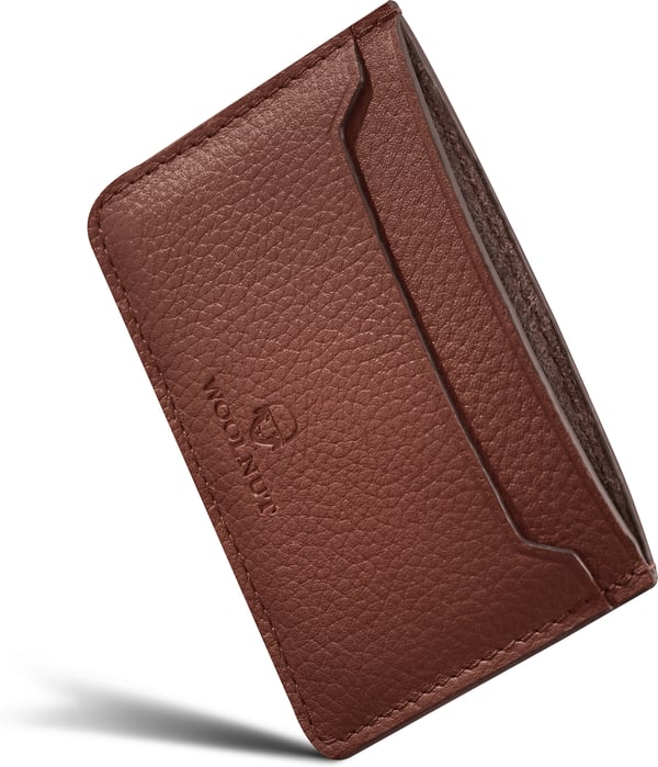 Woolnut Läderkortfodral - konjak