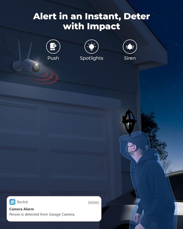 Reolink RLC-810WA overvågningskamera til udendørs og indendørs brug