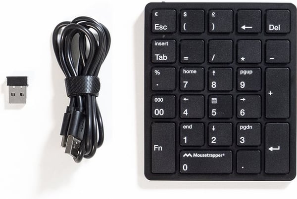 Mousetrapper TB420 -nummer tastatur, sort